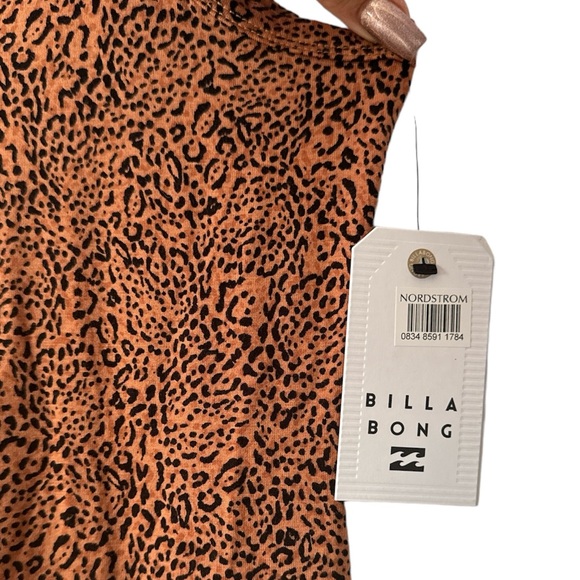 BILLABONG Cheetah Tomboy Tank Leopard Midi Dress Size Small New with Tag - Picture 4 of 7